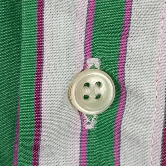 Vintage Striped Short Sleeve Shirt By Paolo da Barberino Men's Large - Picture 5 of 12